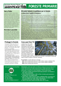 foreste primarie - Greenpeace Italia
