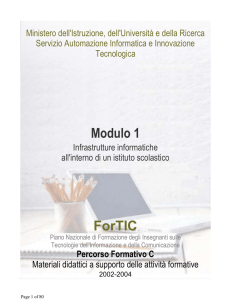 Modulo 1 - prof.ing.Dino Molli