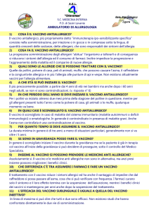 1) COSA È IL VACCINO ANTIALLERGICO?