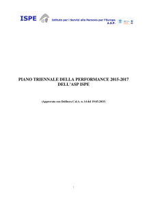 pIANO TRIENNALE DELLA PERFORMANCE 2015-2017
