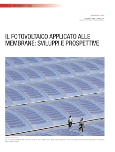 il fotovoltaico applicato alle membrane: sviluppi e prospettive