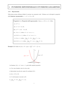1 funzione esponenziale e funzione logaritmo