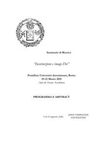 programma - Pontificia Università Antonianum