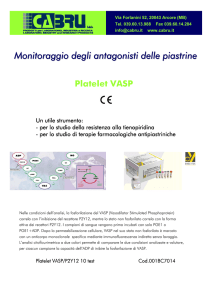 Platelet VASP Monitoraggio degli antagonisti delle piastrine
