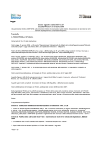 Decreto legislativo 19/11/2007 N. 257 Gazzetta