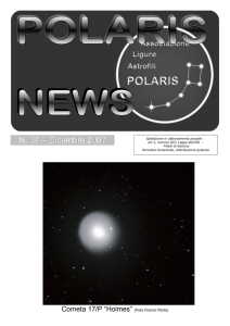 N. 37 – Dicembre 2007 - Associazione Ligure Astrofili POLARIS