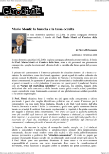 Girodivite: Mario Monti: la bussola e la tassa occulta