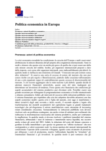 Politica economica in Europa