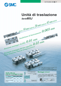 Unità di traslazione SerieMXJ