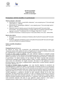 Professore Ordinario - Dipartimento di Economia