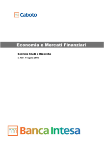 Economia e Mercati Finanziari