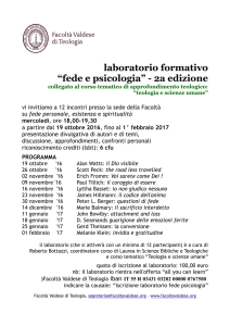 laboratorio fede e psicologia fvt 2016-2017