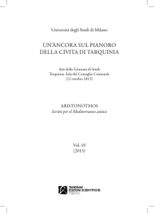 un`àncora sul pianoro della civita di tarquinia