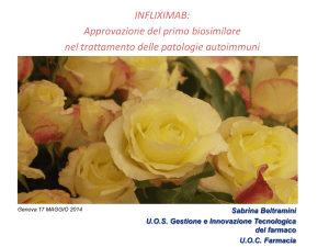Beltramini - Infliximab.approvazione del primo biosimilare nel