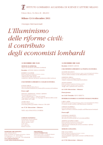L`Illuminismo delle riforme civili - Istituto Lombardo Accademia di