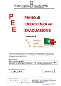 Piano emergenza ed evacuazione