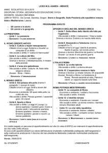 1Cs DISCIPLINA: STORIA, GEOGRAFIA ED EDUCAZIONE CIVICA