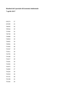 7Apr2017_Risultati del I parziale di Economia Ambientale