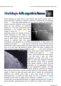 La morfologia della Luna