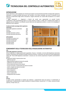 TECNOLOGIA DEL CONTROLLO AUTOMATICO