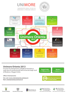 Unimore Orienta 2012 - Orientamento Unimore