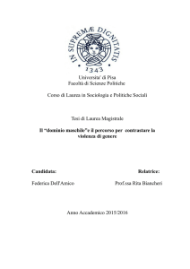 Universita` di Pisa Facoltà di Scienze Politiche Corso di