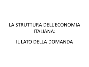 la struttura dell`economia italiana