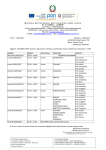 Calendario esami ammissione Esami di Stato - 5BE