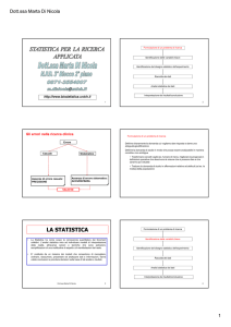 Prima parte e cenni di sample size - Biostatistica Medica