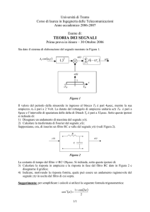 teoria dei segnali - Università di Trento