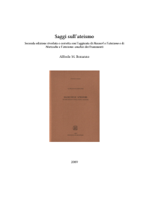 Saggi sull`ateismo - Archivio digitale delle Edizioni Anarchismo