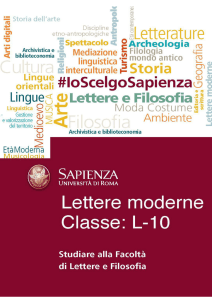 Opuscolo Lettere Moderne
