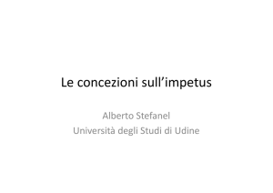 Le concezioni sull`impetus - Sezione di Fisica