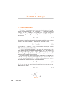 4 Il lavoro e l`energia