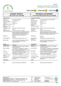 Technical Data - Farmalabor Materie Prime