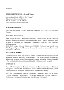 CURRICULUM VITAE – Alessio D`Amato