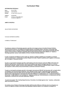 Curriculum Vitae - UNIPA-Portale della Didattica