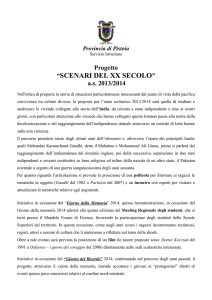 Progetto SCENARI DEL XX SECOLO as 2013-2014