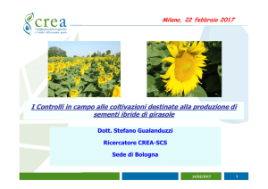 I controlli e la certificazione delle sementi di - CRA SCS