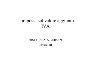 L`imposta sul valore aggiunto IVA