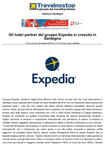 Gli hotel partner del gruppo Expedia in crescita in