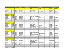 Orario Metodologia III - 2013