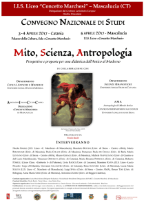 Mito, Scienza, Antropologia - Olimpiadi di Lingue e Civiltà Classiche
