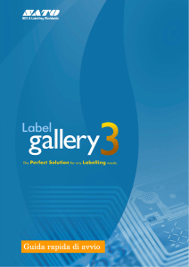 2.4 Attivazione di Label Gallery