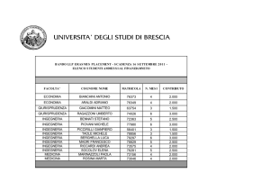 BANDO LLP ERASMUS PLACEMENT - SCADENZA 16