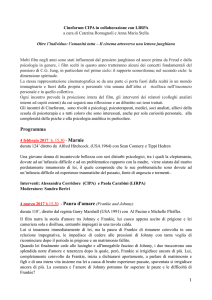 Programma - Centro Italiano di Psicologia Analitica