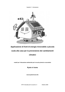 Applicazione di fonti di energia rinnovabile a piccola scala alla casa