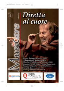 Anno XIII Numero 2 Febbraio 2011 - Società del Quartetto di Vicenza