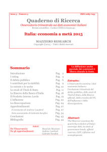 Italia economia a metà 2015