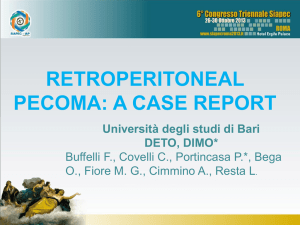 retroperitoneal pecoma: a case report